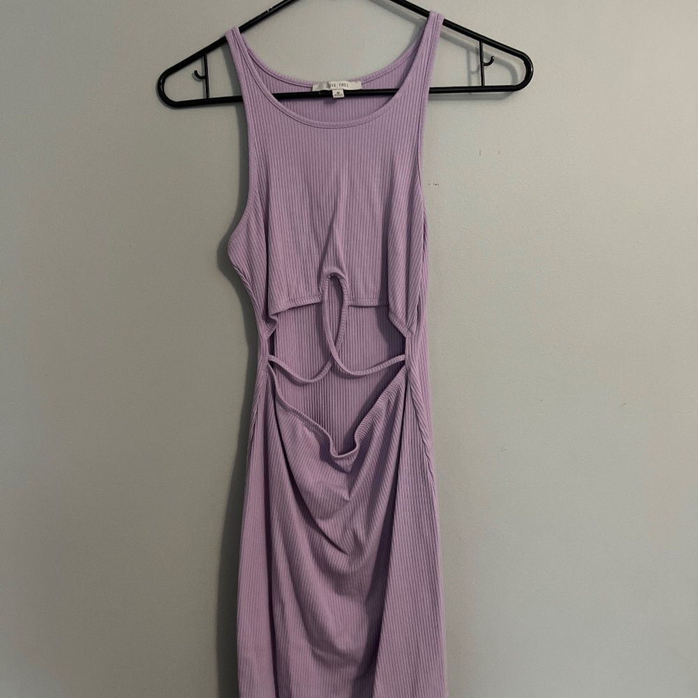 Medium LoveTree Cut Out Lilac Dress
